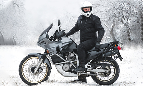 Motorcycle Winter Banner